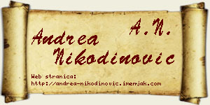 Andrea Nikodinović vizit kartica